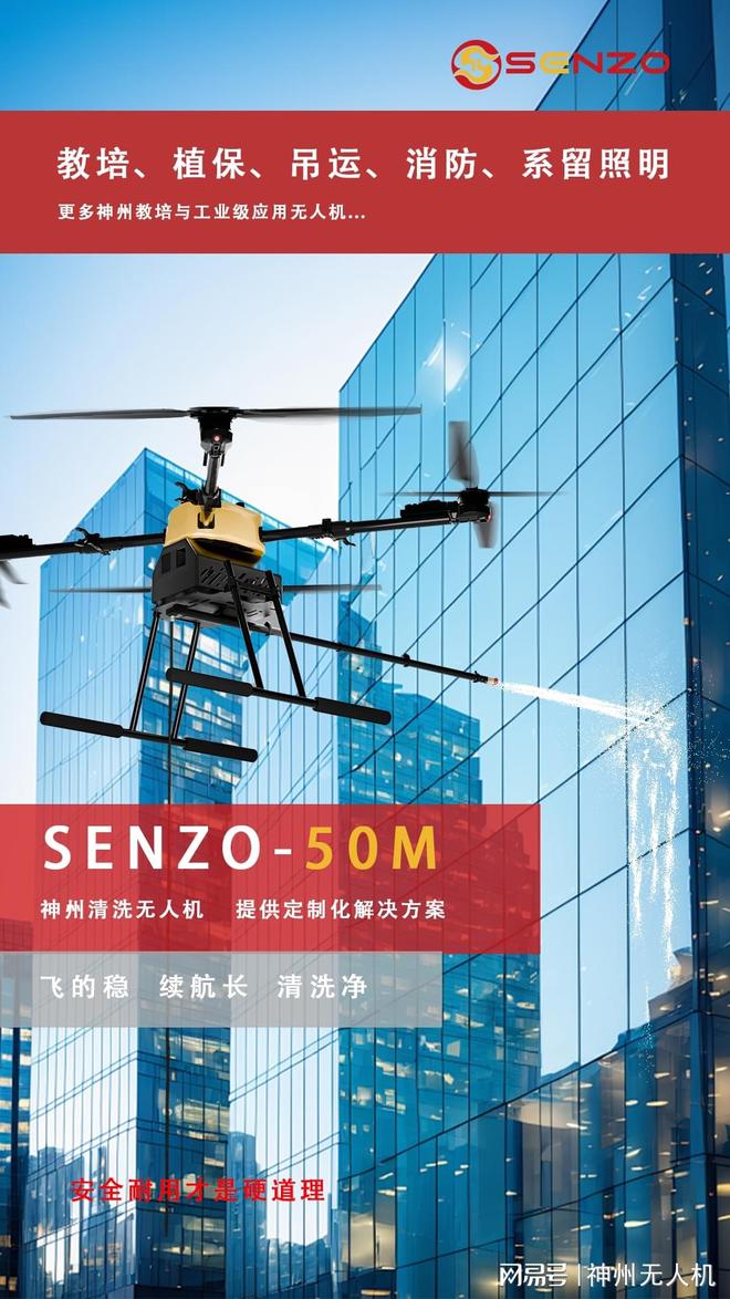 高效率低成本、低风险优环保神州清洗无人机全清洁场景一机解决(图2)